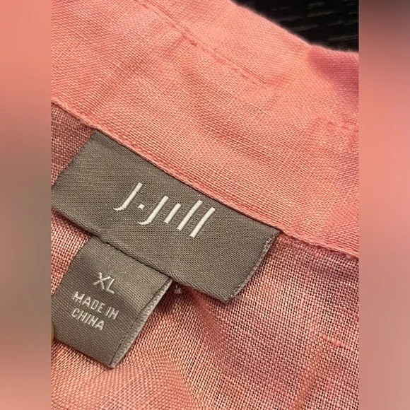 J. Jill 100% linen button front blouse shirt XL - Picture 3 of 6